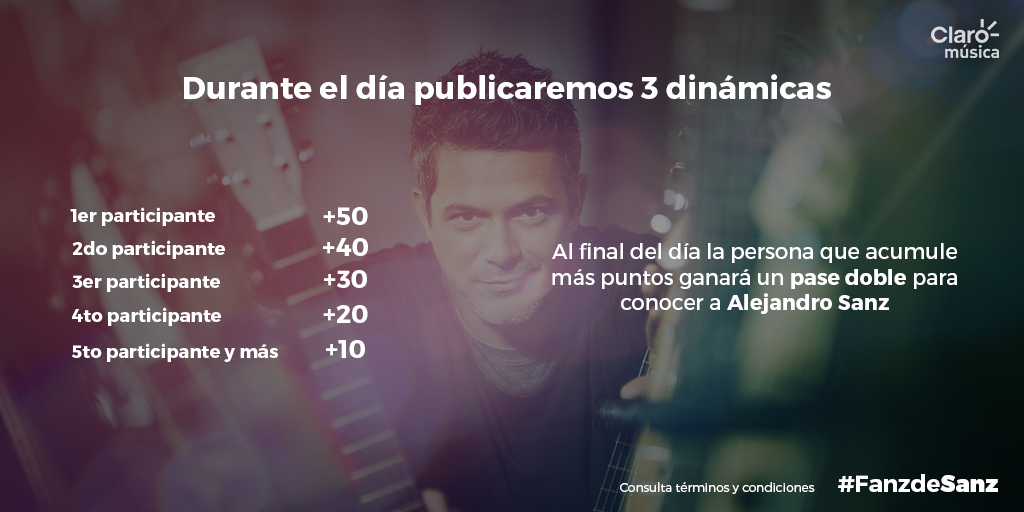 ClaromusicaMX's tweet photo. Tenemos boletos y meet &amp; greets para @AlejandroSanz #Monterrey
Lo primero que tienes que hacer es dar RT #FanzdeSanz https://t.co/mYLXsqARnQ