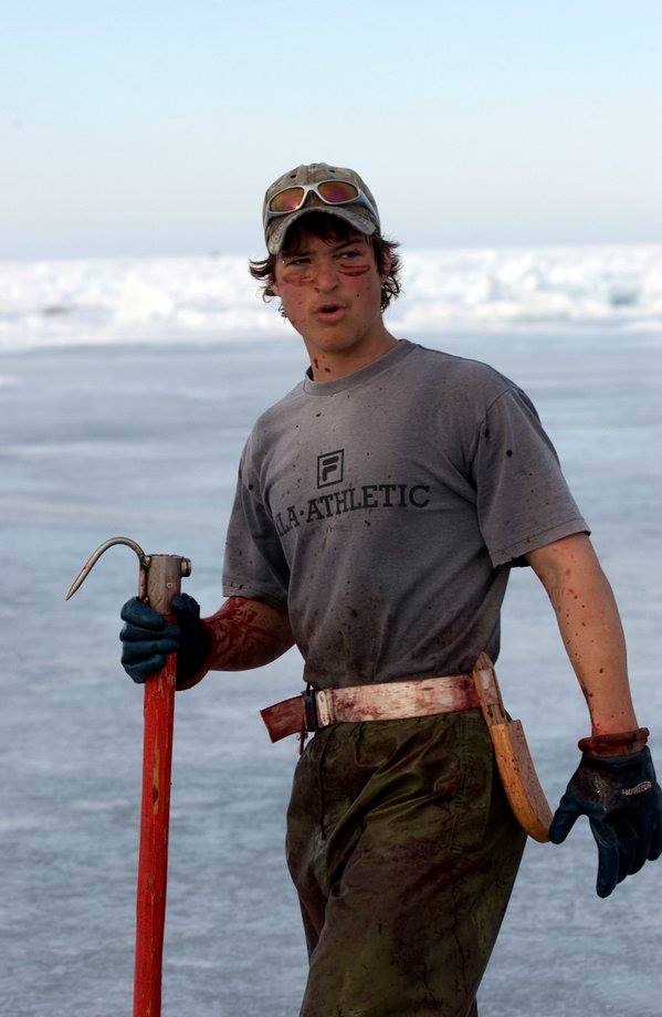 Only a savage would beat a defenseless baby seal pup to death and puts its blood on their face. #sealhunt
