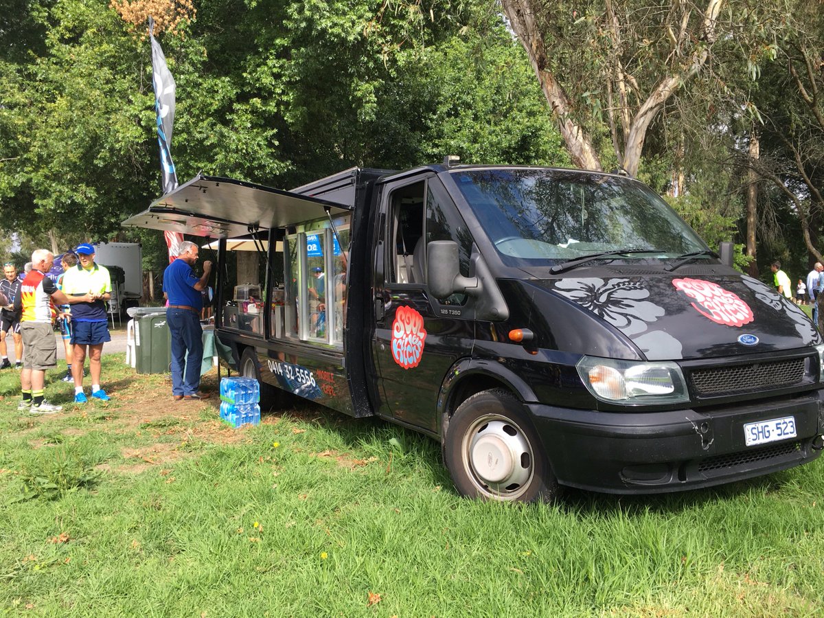 Great to have the team from <a href="/soulkitchencafe/">Michael Ibrahim</a> in Healesville for the start of Stage 1!! #SunTour