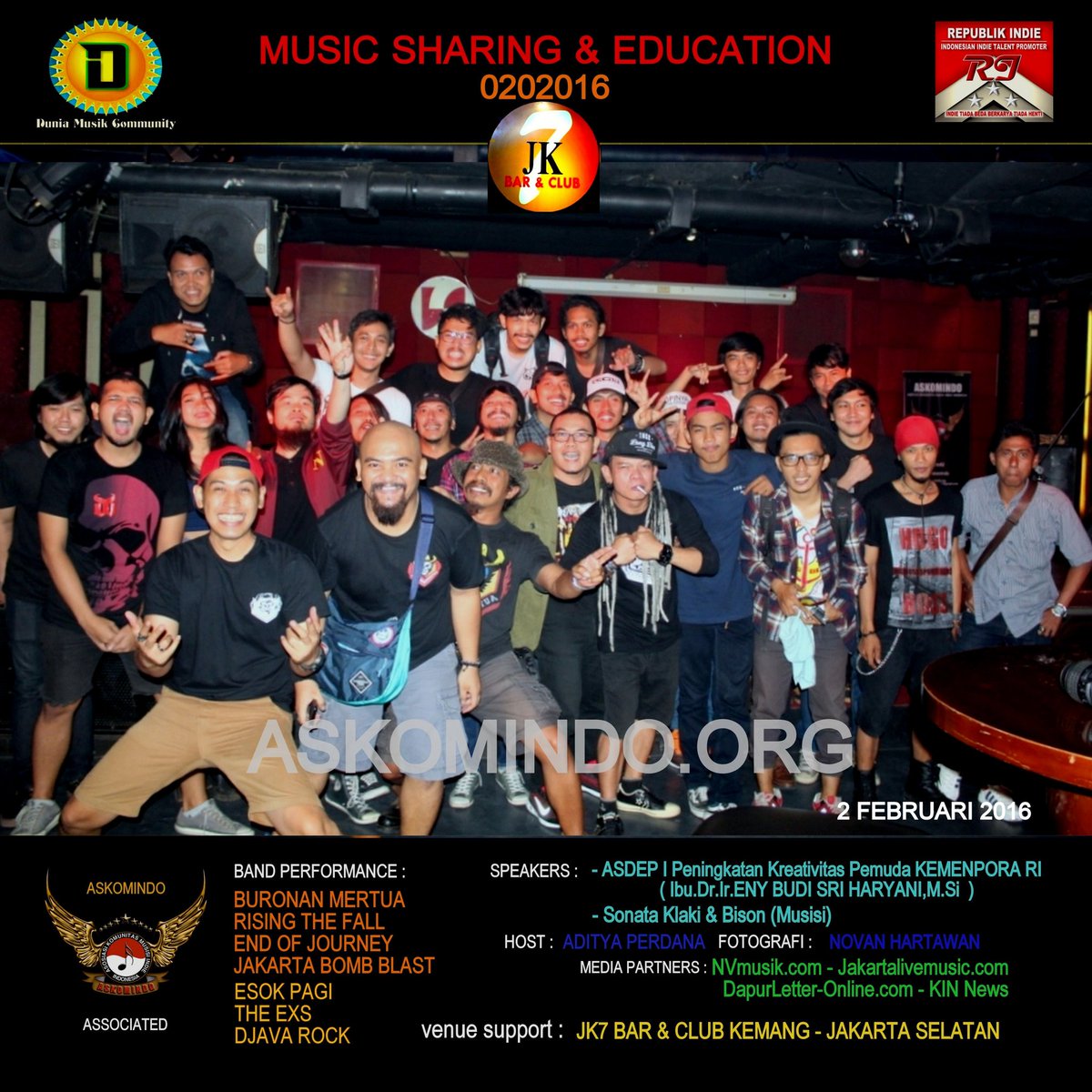 Sesion"MUSIC SHARING &amp; EDUCATION" @buronanmertua <a href="/RisingTheFall/">[RISINGTHEFALL]</a> <a href="/endofjourney_ID/">END OF JOURNEY [EOJ]</a> <a href="/JABLAST/">Jakarta Bomb Blast™</a> <a href="/esok_pagi/">ESOKPAGI™ Official</a> <a href="/TheExs_Rock/">The Exs Official</a>