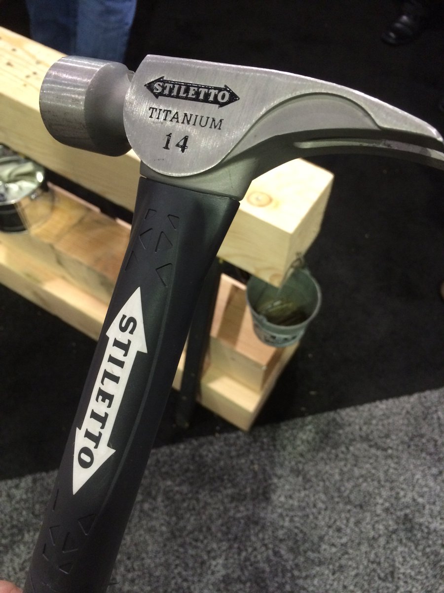 Enjoying the Stiletto 14 oz with glass-filled nylon handle and rubber overmold. Comfortable swing. #WOC2016