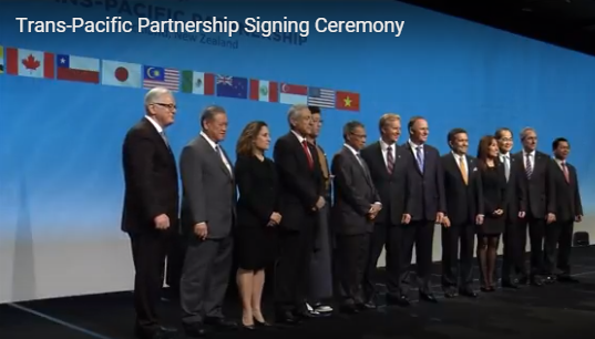 FlushtheTPP's tweet photo. This is what plutocracy looks like. #TPP is signed, but we won't stop until we #StopTPP #TPPANoWay #AltoalTPP https://t.co/YjgaWWD9a8