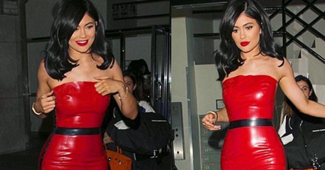 Lookmagazine's tweet photo. Eek! Kylie Jenner was slammed for a *major* dress faux pas last night... https://t.co/bH09QV77bG https://t.co/CjV3SkNfjR
