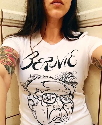 thepeoplesbern's tweet photo. Lily in our women's white Bernie tee #ThePeoplesBern #FeelTheBern #Bernie2016 #CaucusForBernie https://t.co/27iL1wUmWN