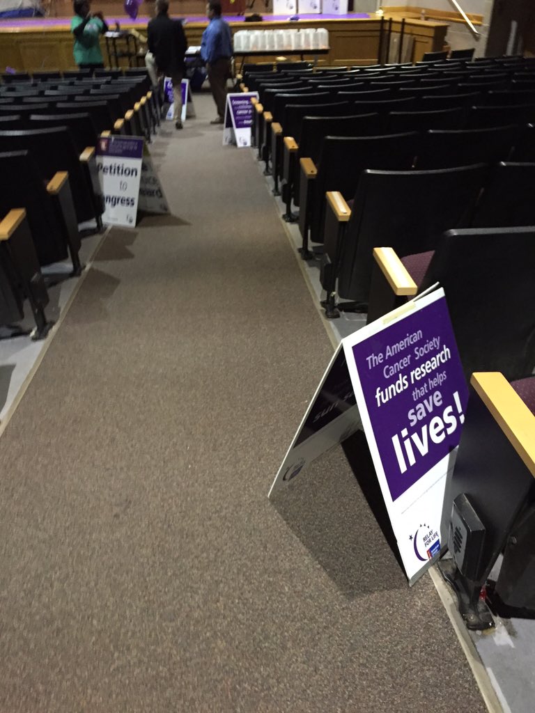 RelayForLifeTF's tweet photo. The PAC @ Monmouth Regional High School is looking very purple! 💜 #lightscamerarelay #paintthePACpurple #rfl2k16 https://t.co/yNGRFtrLmT
