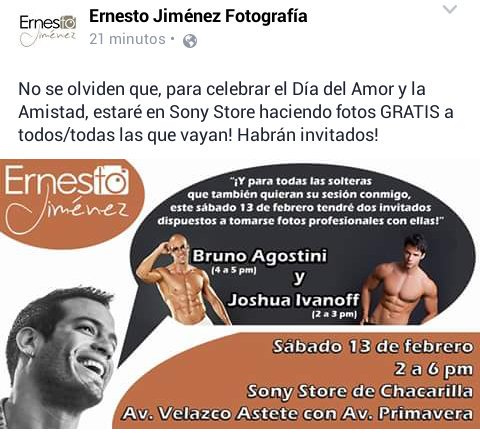 fco_agostini's tweet photo. Ya saben las #Brunolovers tenemos q estar ahi para q el gran fotógrafo @ErnestoJimenex haga la sesión de fotos 😍👌 https://t.co/x8ywistWSR