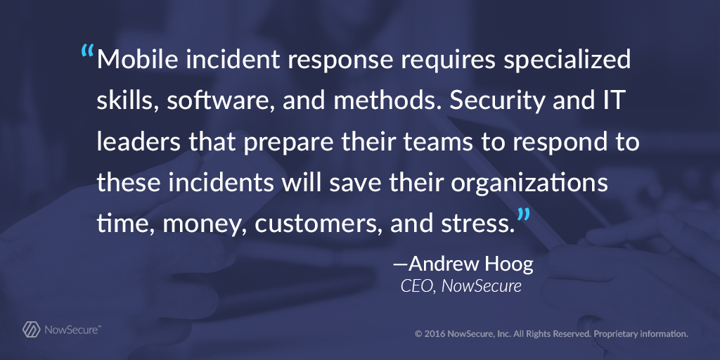 NowSecureMobile's tweet photo. Press Release: CEO @ahoog42 to give two talks on mobile incident response at #RSAC #MobileIR https://t.co/u2yzHgbCQc https://t.co/0w7oNw9haQ