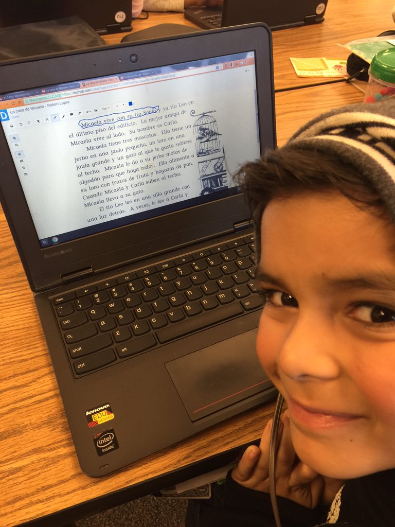 MaestraMayorga's tweet image. Students are excited to do their reading annotations electronically @BosLangAcademy Thanks #DocHub @CajonValleyUSD
