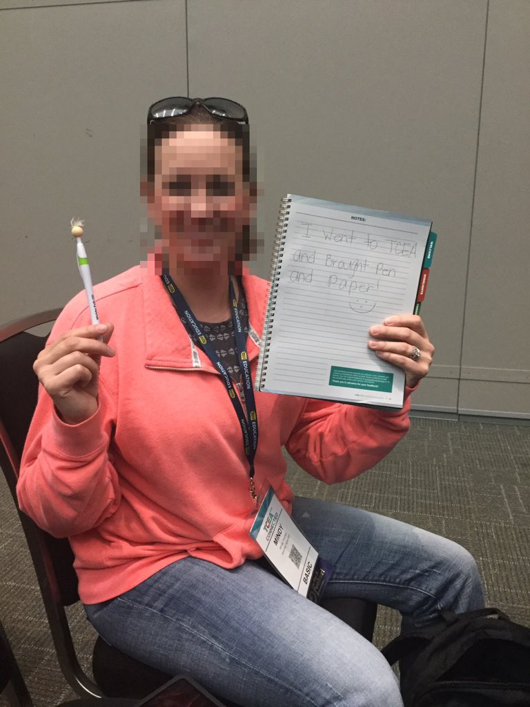 chunter76's tweet photo. Kicking it Old School #techshaming #tcea16 https://t.co/W3aRzuMlxY