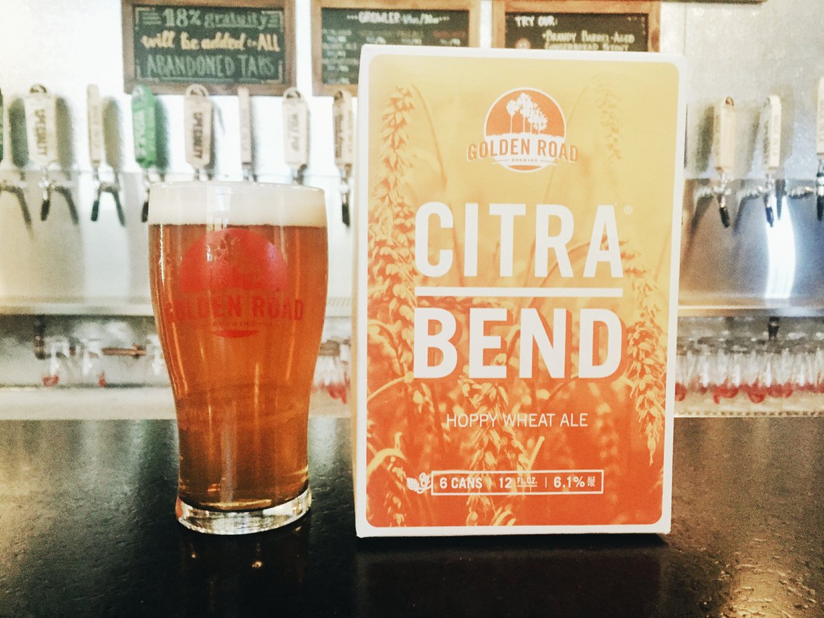 Citra Bend now on tap and in four-packs! #goldenroadbrewing #citrabend #hops #goldenroadpuboc #ocbeer