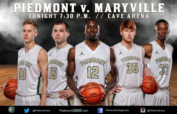 PiedmontLions's tweet photo. First mid-week doubleheader at home, we need you for BOTH! Cheer on @Lions_MBB taking on Maryville at 7:30! #OneRoar https://t.co/NRyx6uiX5P
