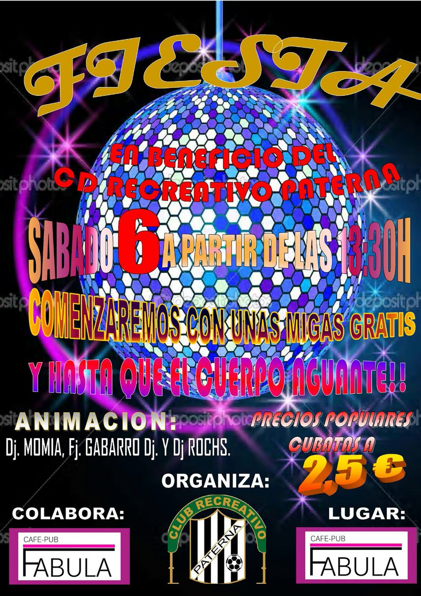 pubfabula's tweet photo. ANIMAROS A  AYUDAR AL FUTBOL DE PATERNA!!! https://t.co/eH7CyYM7G3