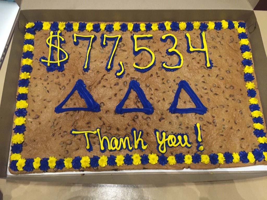 So far, SO good! We've raised $77,534 for <a href="/StJudeResearch/">St. Jude Research</a> this academic year! 😋