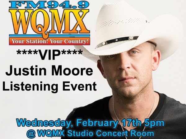 949WQMX's tweet photo. Do you wanna see @JustinColeMoore on 2/17 at the WQMX Studios? Enter at https://t.co/4vVHVZLG8K #WQMXVIP #GoodLuck https://t.co/bh2HuWRbcc