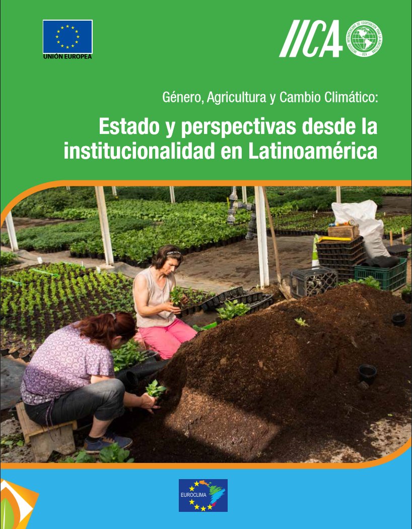 IICAnoticias's tweet photo. Descargue estudio que el IICA preparó sobre Género, Agricultura y Cambio Climático: https://t.co/kZFpNSOwjT https://t.co/XHr27XjJuo