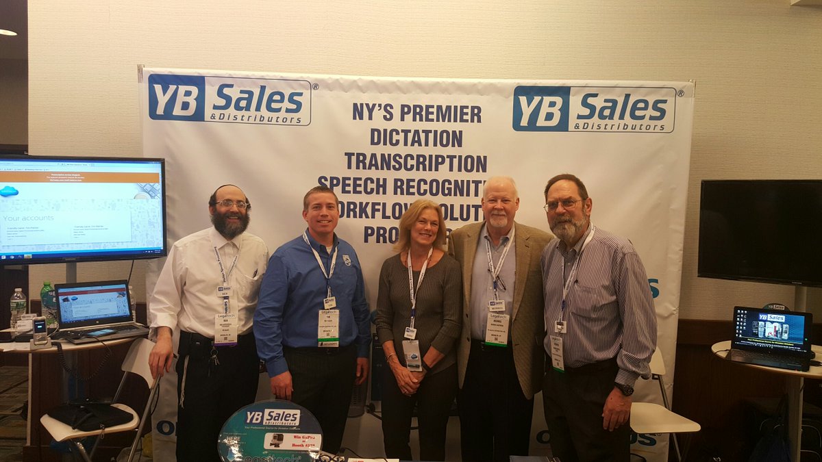 speech_com's tweet photo. Check out a picture of our team & partner, YB Sales, at #LegalTechNY today! Don't forget to visit us @ booth #532. https://t.co/VOT0LoeyEa