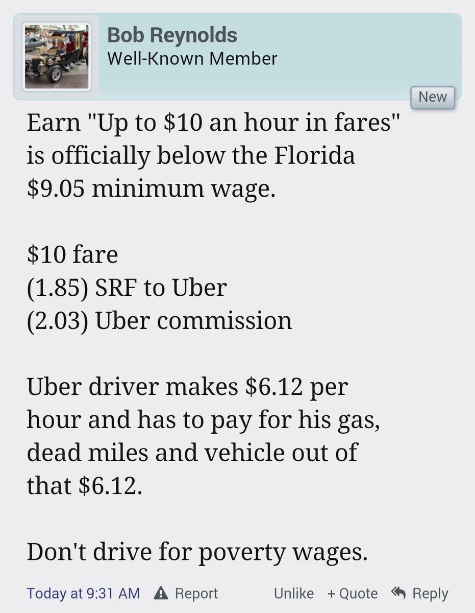 chi1cabby's tweet photo. .@Uber_Florida Ads say "up to $10/Hr in Fares". That means Drivers earn $6/hr b4 expenses! https://t.co/qdwqjDH6Nb https://t.co/XZZZuHVsTU