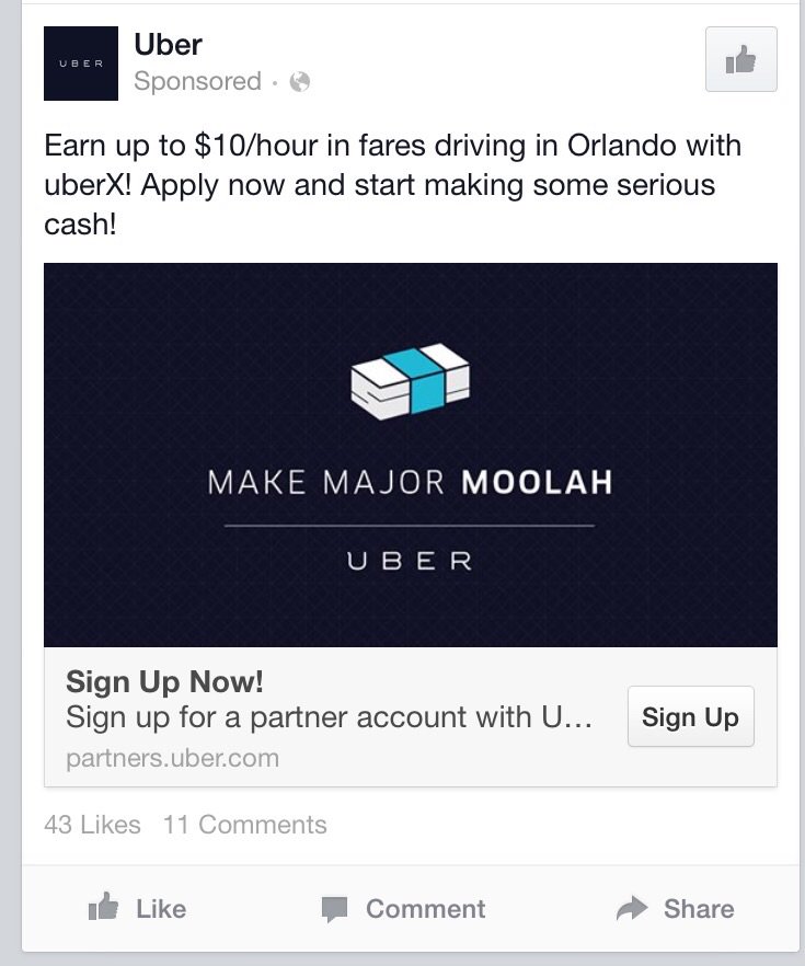 chi1cabby's tweet photo. .@Uber_Florida Ads say "up to $10/Hr in Fares". That means Drivers earn $6/hr b4 expenses! https://t.co/qdwqjDH6Nb https://t.co/XZZZuHVsTU