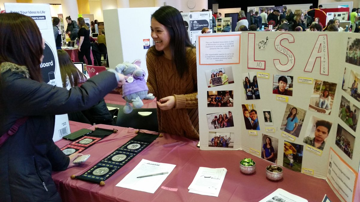 LSAminnesota's tweet photo. Come learn about the Lao Student Association at UMN'S Activities Fair! @umnSUA #UMNActivitiesFair https://t.co/CaLUSNKYHr