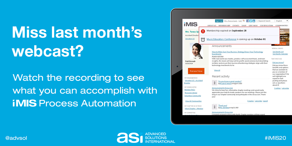 iMIS® tweet media