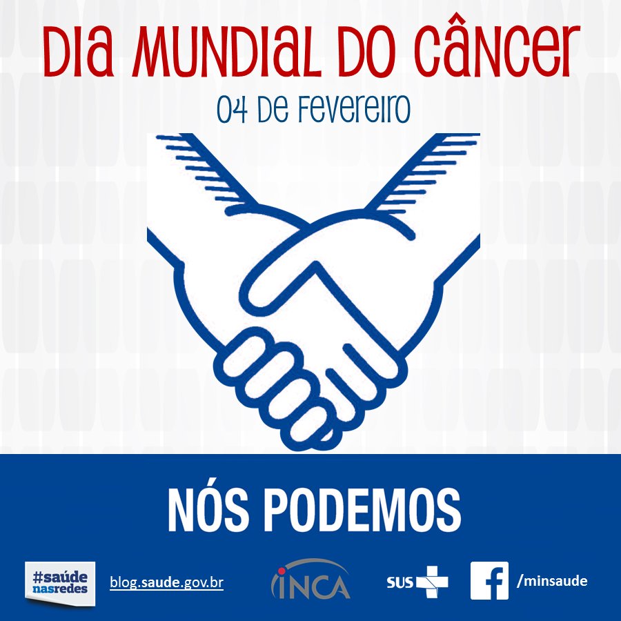 minsaude's tweet photo. Principal objetivo do #DiaMundialdoCâncer é fazer com que o maior nº de pessoas fale sobre a doença. #Câncer https://t.co/Hs1ugruWgZ