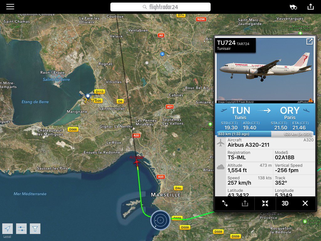 Flight TU724 from Tunis to Paris
fr24.com/TAR724/8b75468