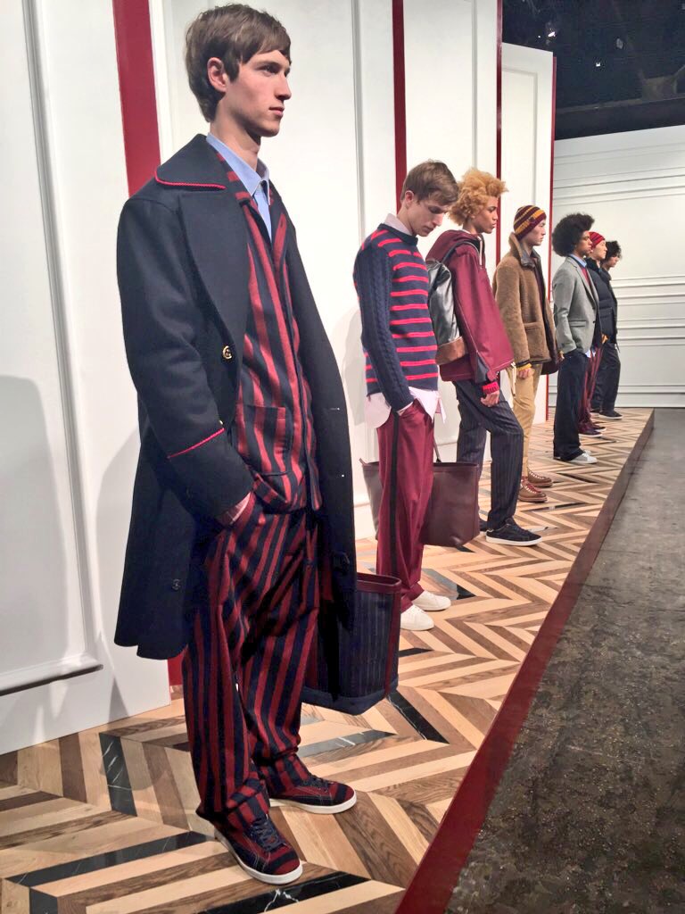 wallpapermag's tweet photo. @TommyHilfiger makes a case for #pyjamadressing. Slouchy trousers, #rugbystripes & #plaid all get a revamp. #NYFWM https://t.co/QRIQ7Hjweo