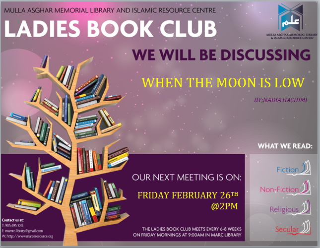 MullaAsgharLib's tweet photo. Upcoming Book Clubs...Mark Your Calendar! https://t.co/Qpsj8Xpk8U