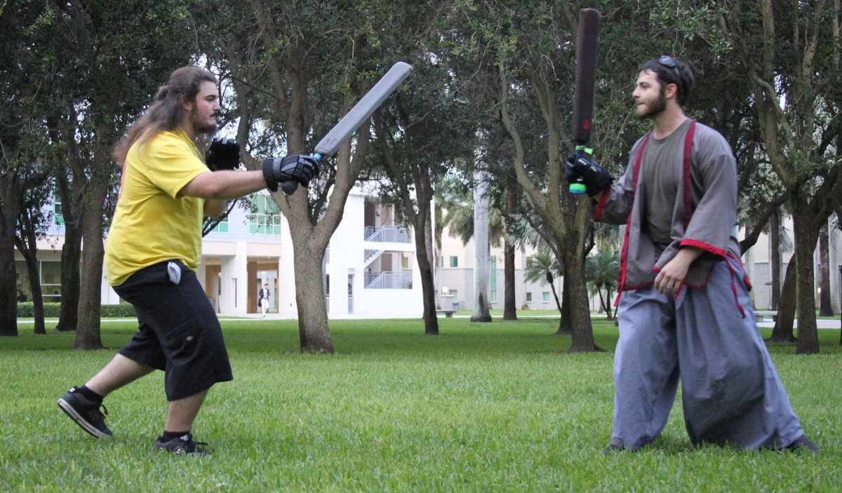 upressonline's tweet photo. Foam fighters allowing student to wage medieval war: https://t.co/FrSM2D0h7t https://t.co/fluUMUDh5t