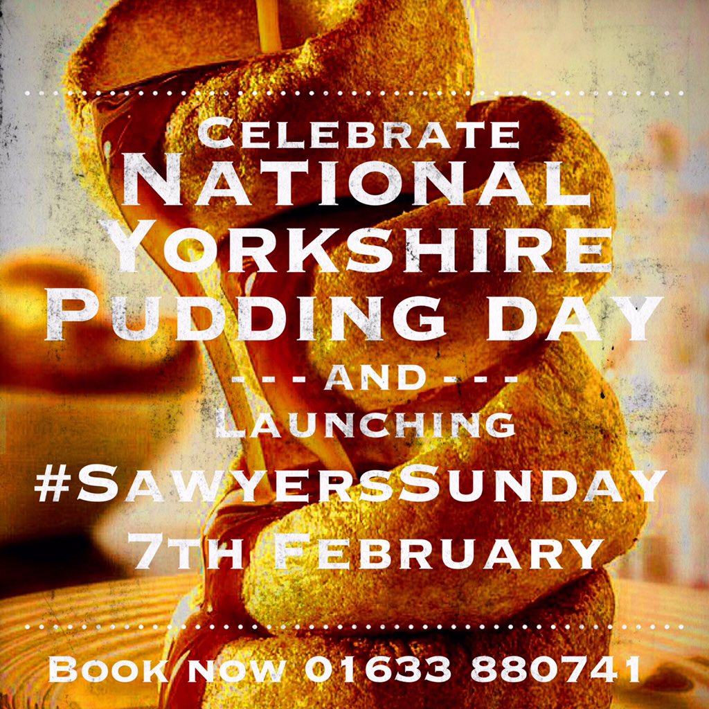 SawyersMagor's tweet photo. *NEW* #SawyersSunday Launching this Sunday #FamilyTime #RoastDinner #Sundays #LoveSawyers Book Now 01633 880741 https://t.co/Gv1FzsyQtM