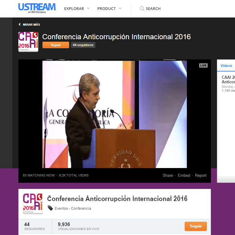 ContraloriaPeru's tweet photo. Síguenos en vivo [#PhillipHerr de la @USGAO en #CAAI2016] vía streaming ► https://t.co/3MjLX9DDyy https://t.co/YbED51bcXD