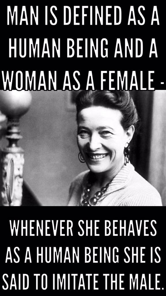 gabriielmezza's tweet photo. Simone de Deauvoir strived for equality of people. Something we still strive for today #HistoryofScience #drcrls201 https://t.co/FN7U2CLByJ
