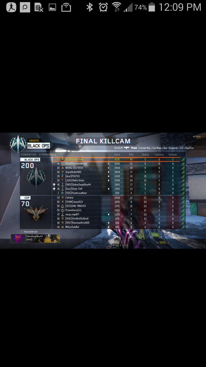 Scary_Hour's tweet image. Triple capping was real 😑, didn't get my nuked because of it! 4 away playing with the @K1LRCLAN #ScaryHour #K1LR