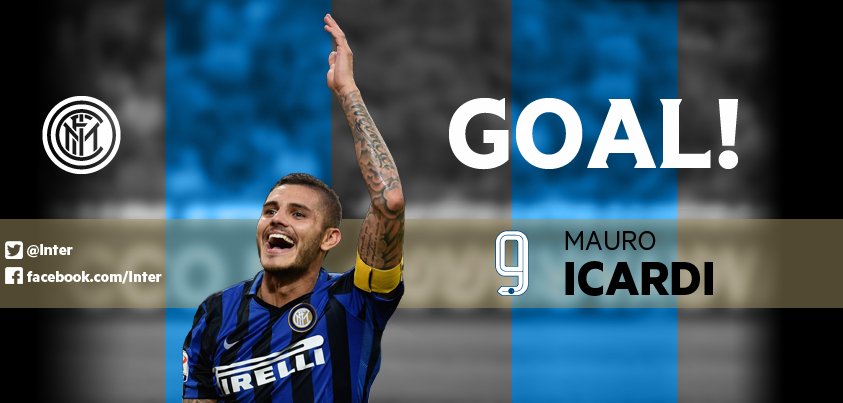 48' - GOOOOOOOOOOOOOOOOOOOOOOOOOL! GOL GOL GOL GOL GOL GOL GOL! SEGNA IL CAPITANO <a href="/MauroIcardi/">MauroIcardi</a>! #InterChievo 1-0