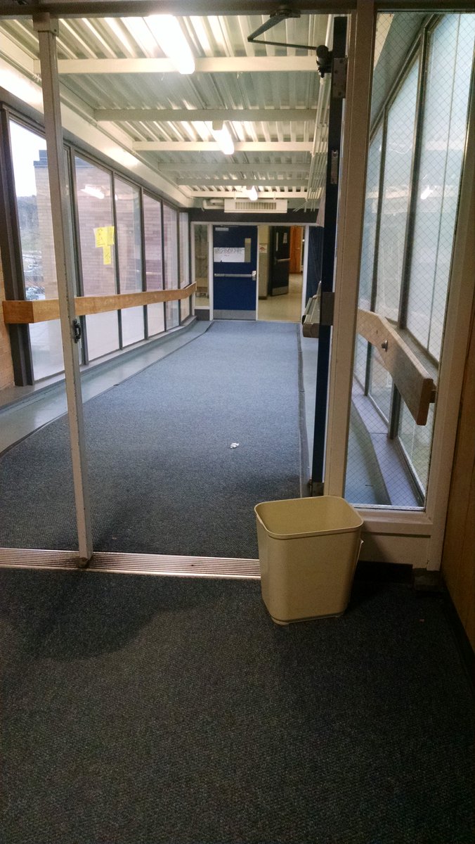 JFletcherVT's tweet photo. Oh, those buckets? That's just where we catch the rain that leaks in. #btv #bsdvt #bhs #needanewbuilding https://t.co/a2bTSflEoZ