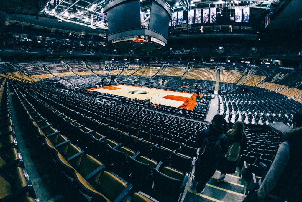 stilez's tweet photo. Honoured 2b one of the select few to have ever been given access to shoot the empty ACC #NBAAllStarTO @MLSELive https://t.co/bXdTfvhGHV