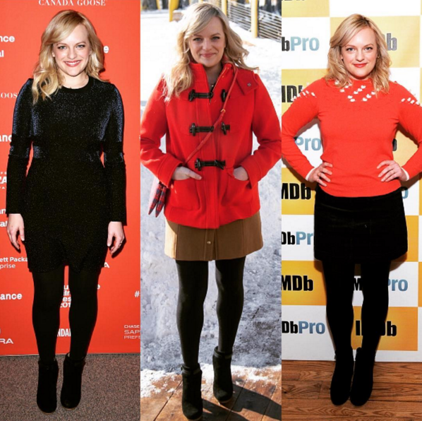 #ElisabethMoss wearing the #MatOpaque80Tights at <a href="/sundancefest/">Sundance Film Festival</a> bit.ly/MatOpaque80