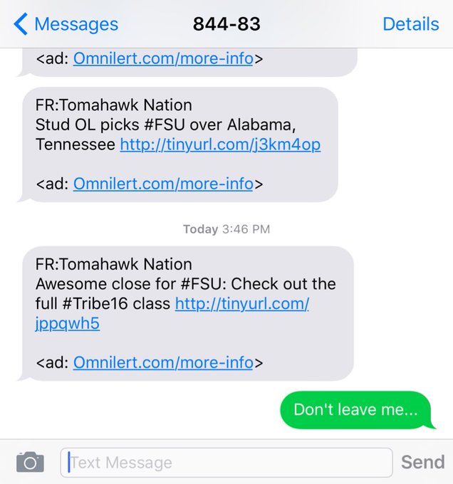 When you're not ready for #NationalSigningDay to be over @TomahawkNation https://t.co/sxiZQSBjlq