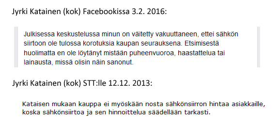 #vastuunkanto #rehellisyys #politiikka #kokoomus #some #caruna ping <a href="/jyrkikatainen/">Jyrki Katainen</a>
