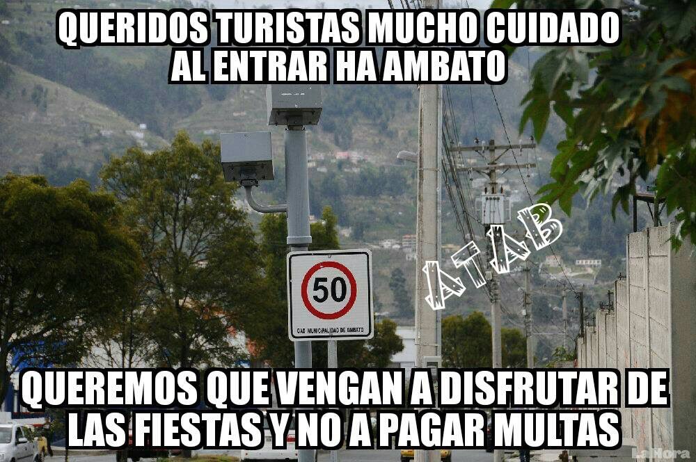 DonBurroReal's tweet photo. Mucho cuidado a la gente que viaje a #ambato en estos carnavales #multasabusivas si pasas de 50km https://t.co/dDBalt2q0A