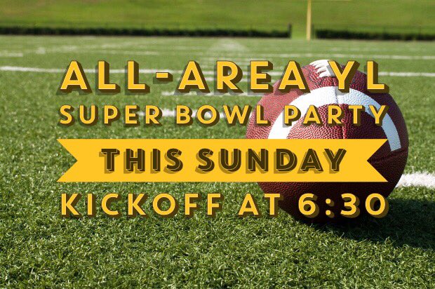 All-Area Super Bowl Party this Sunday at Frankie Collin's house!