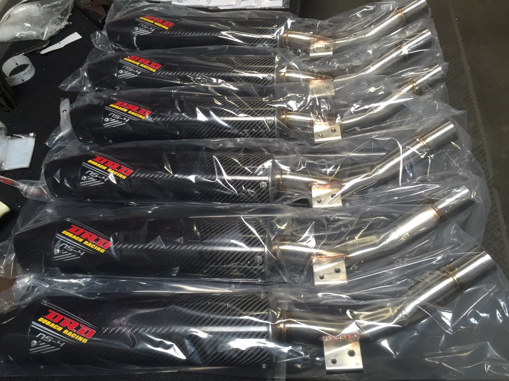 Six YZ450F carbon fiber complete systems getting packaged and ready to ship.