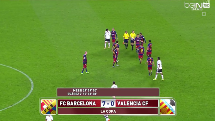 beINSPORTS_EN's tweet photo. FULL TIME! @FCBarcelona demolish @valenciacf and, bar a miracle, are in the final of the #CopaDelRey! https://t.co/NauHAWh5oz