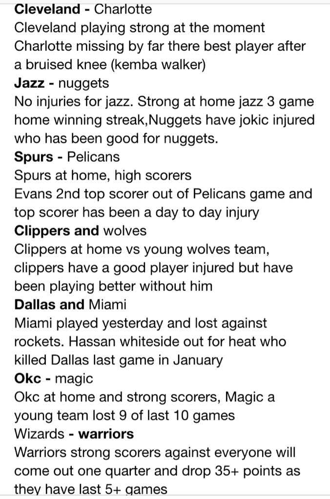 2SportBetting's tweet photo. #NBASprinter !!!!!! £10>£24.96>£93.44??? 

#reasons in 2nd image. #retweet and #like if you're in. #NBA #nbabet 🏀🏀🏀 https://t.co/GTORHBvIrl