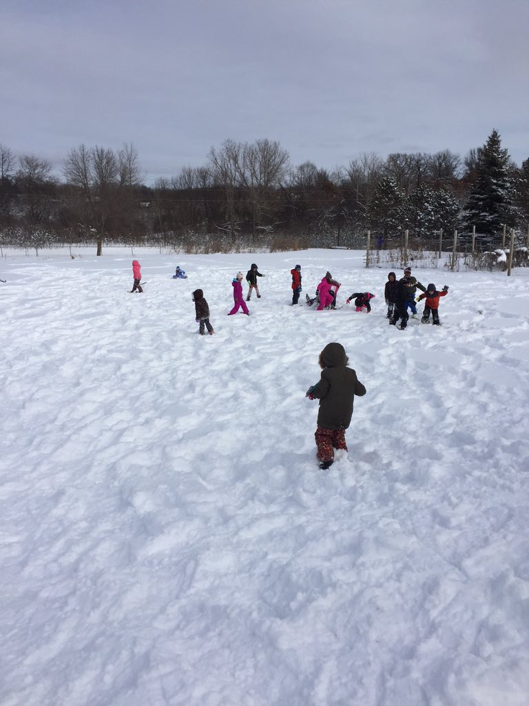 BrooksGH2's tweet photo. 2nd graders @GlacierHills tested out our new snowshoes today. A perfect activity after the fresh snowfall https://t.co/6mLOR3g6Ii