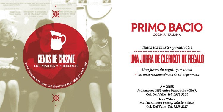primobacio's tweet photo. GRATIS Jarra de Clericot en nuestra CENA de Chisme, ustedes solo cenan/chismean y listo. Amores 1553 @En_Narvarte https://t.co/Ij1jORbolb