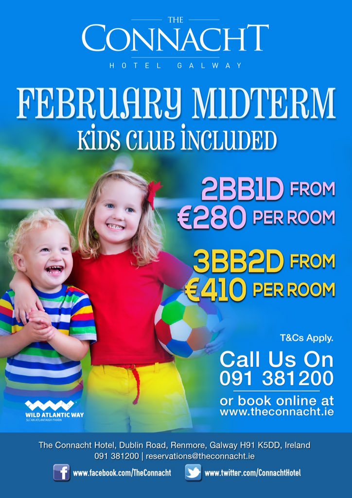 ConnachtHotel's tweet photo. Our #FriendlyFellows #KidsClub is running daily throughout the #February #MidTerm https://t.co/KU9U2ouZNo #Galway https://t.co/dIv7gzhkbD