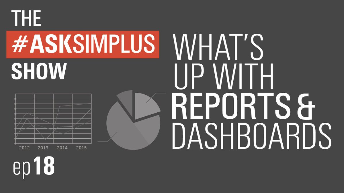 simplusnow's tweet photo. .@CarolynBAdams reviews @salesforce reports & dashboards in Ep18 of the #AskSimplus show. https://t.co/Tctesem4Kq https://t.co/uIYCINiVmf