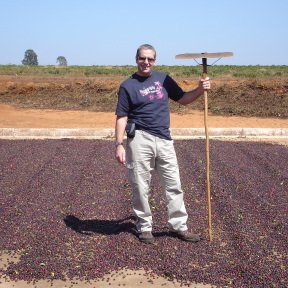 GioBeanCoffee's tweet photo. Memories - in Brazil, in a field of coffee beans 
Take Gio out of the beans, 
but you can't take the Bean out of Gio https://t.co/xHRQ3qA1uf