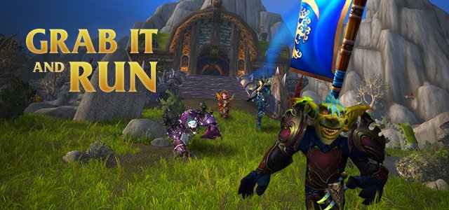 Warcraft's tweet image. Grab a weapon, the fight is on! Today through Feb 8, earn +200% from Battleground objectives and wins.